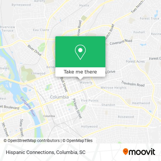 Hispanic Connections map