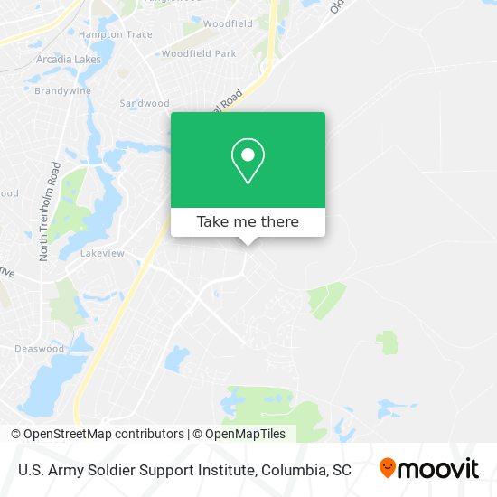 U.S. Army Soldier Support Institute map