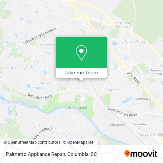 Palmetto Appliance Repair map