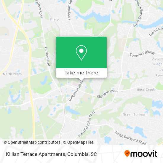 Mapa de Killian Terrace Apartments