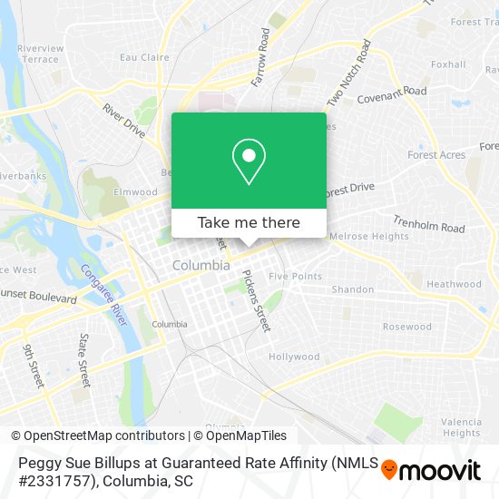 Peggy Sue Billups at Guaranteed Rate Affinity (NMLS #2331757) map
