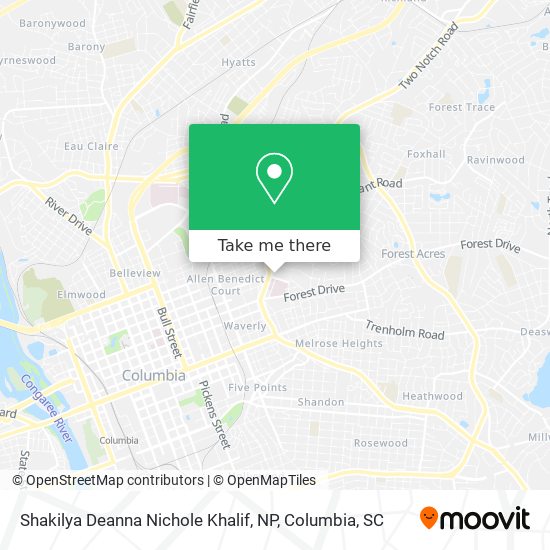 Shakilya Deanna Nichole Khalif, NP map
