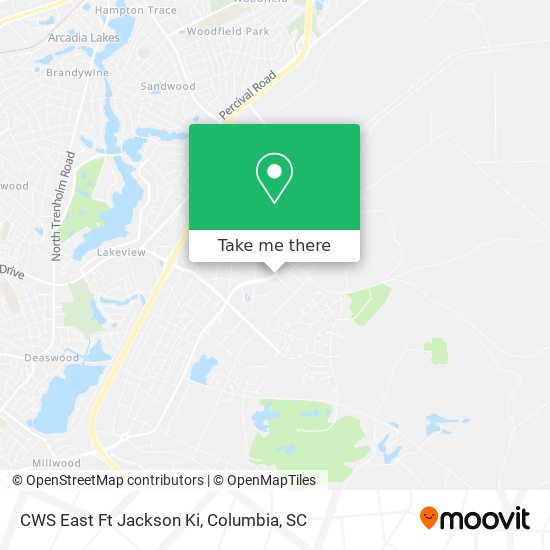 CWS East Ft Jackson Ki map