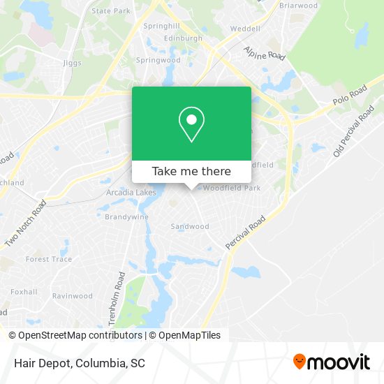 Hair Depot map