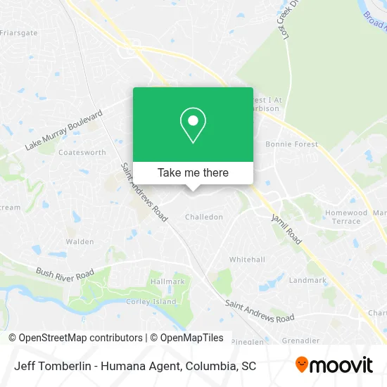 Jeff Tomberlin - Humana Agent map
