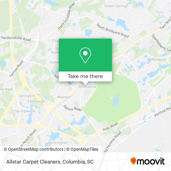 Allstar Carpet Cleaners map
