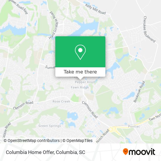 Columbia Home Offer map