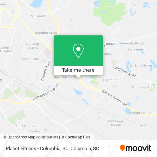 Planet Fitness - Columbia, SC map