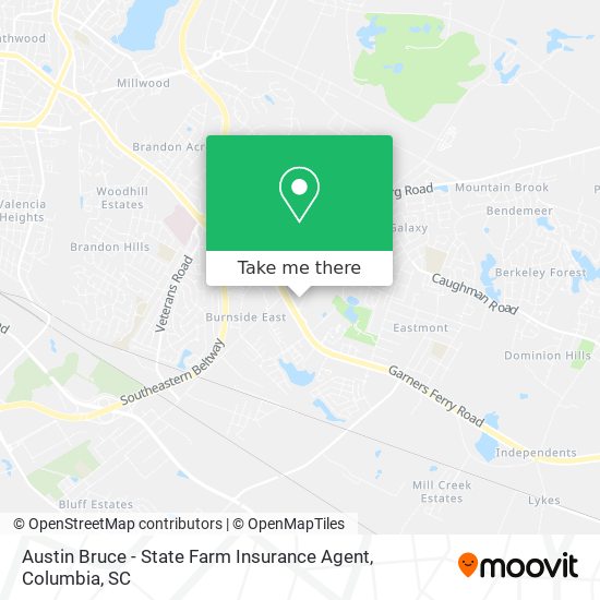 Mapa de Austin Bruce - State Farm Insurance Agent
