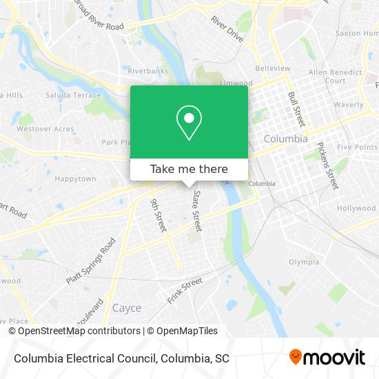 Mapa de Columbia Electrical Council