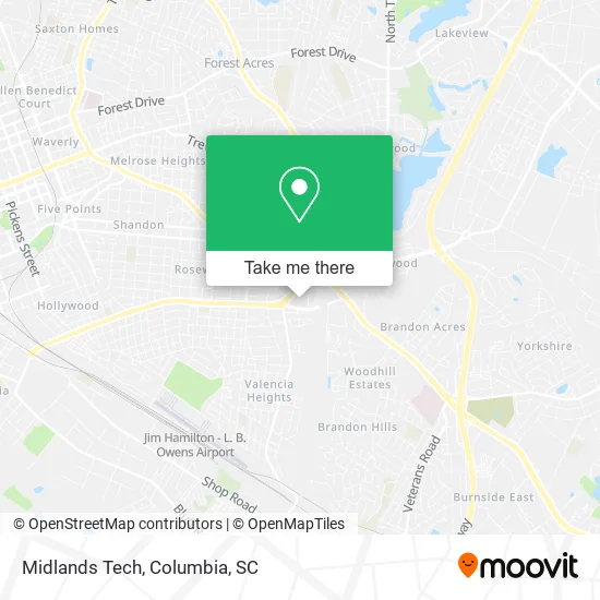 Midlands Tech map