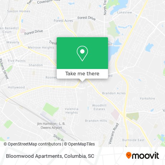 Mapa de Bloomwood Apartments