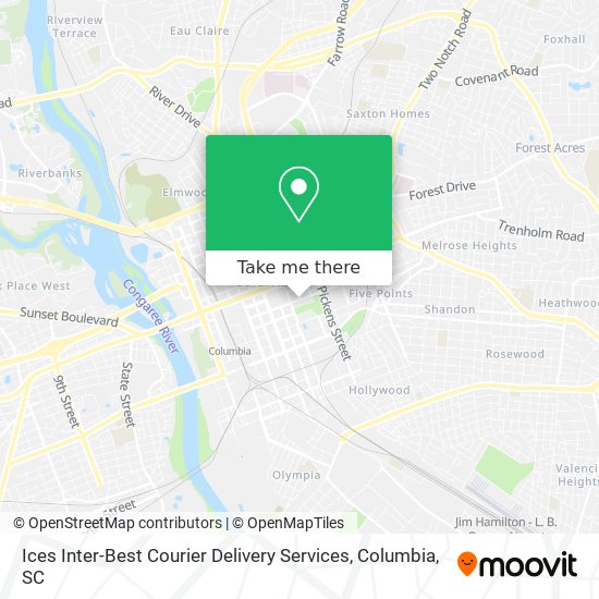 Mapa de Ices Inter-Best Courier Delivery Services