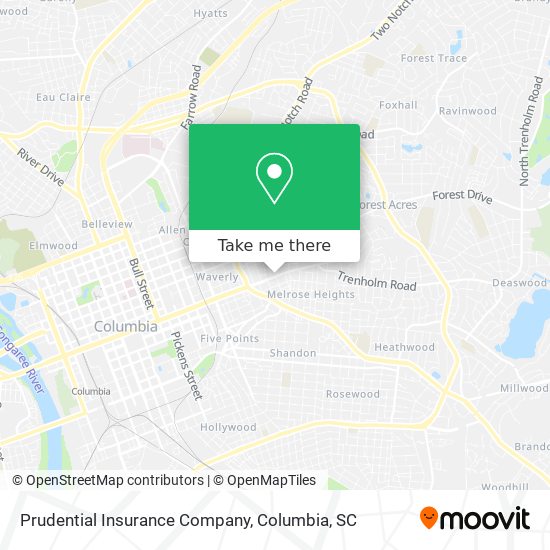 Prudential Insurance Company map