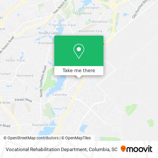 Vocational Rehabilitation Department map