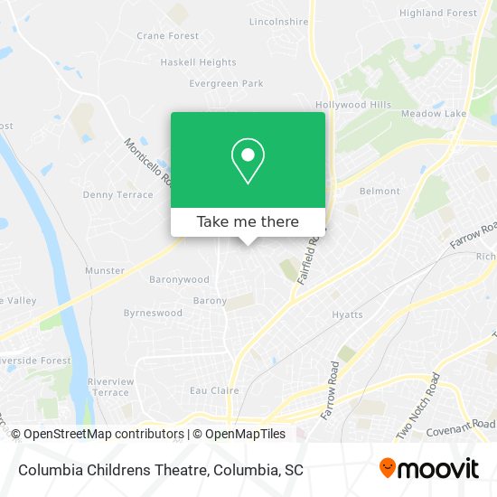 Columbia Childrens Theatre map