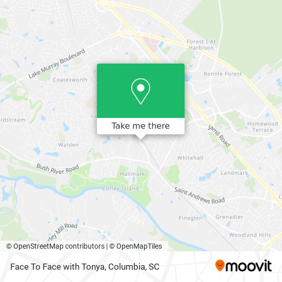Face To Face with Tonya map