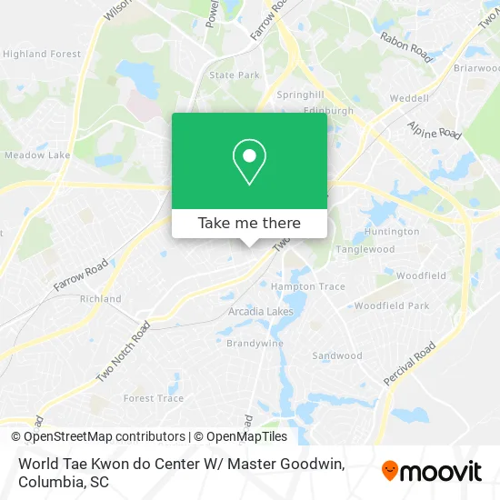 World Tae Kwon do Center W/ Master Goodwin map