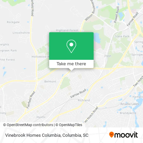 Vinebrook Homes Columbia map