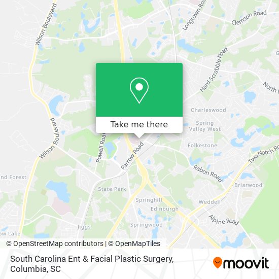 South Carolina Ent & Facial Plastic Surgery map