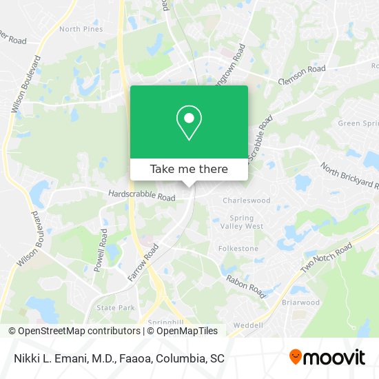 Nikki L. Emani, M.D., Faaoa map