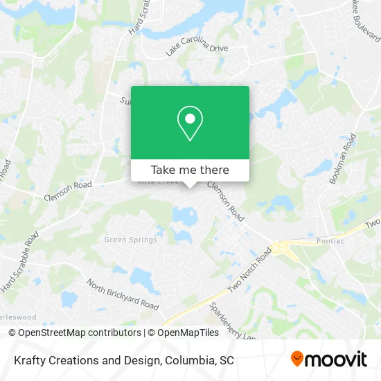 Krafty Creations and Design map