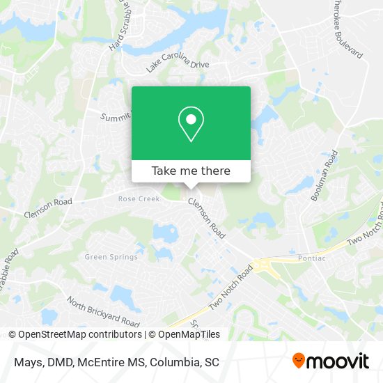 Mapa de Mays, DMD, McEntire MS