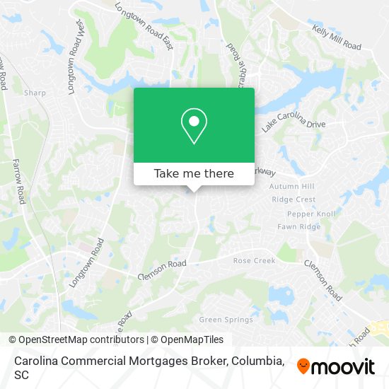 Carolina Commercial Mortgages Broker map