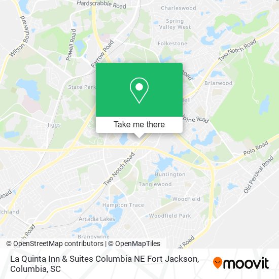 La Quinta Inn & Suites Columbia NE Fort Jackson map