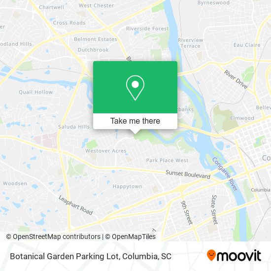 Botanical Garden Parking Lot map