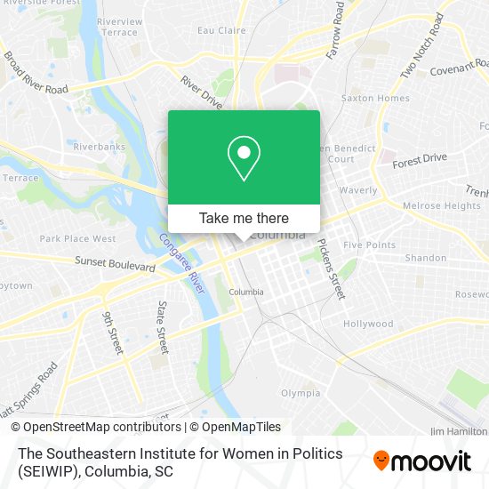 The Southeastern Institute for Women in Politics (SEIWIP) map