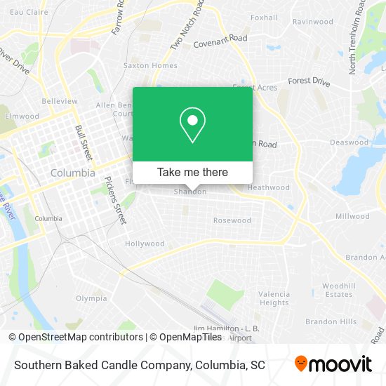 Southern Baked Candle Company map