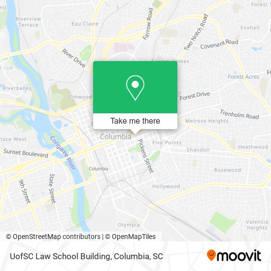 UofSC Law School Building map