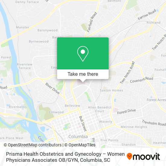 Prisma Health Obstetrics and Gynecology – Women Physicians Associates OB / GYN map