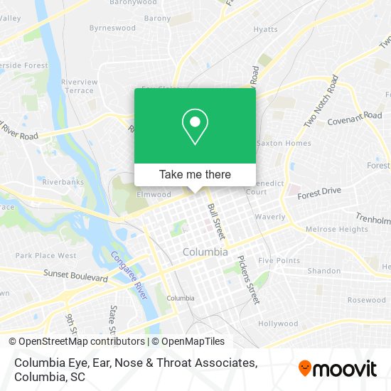 Columbia Eye, Ear, Nose & Throat Associates map