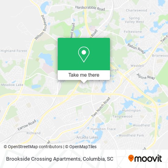 Brookside Crossing Apartments map