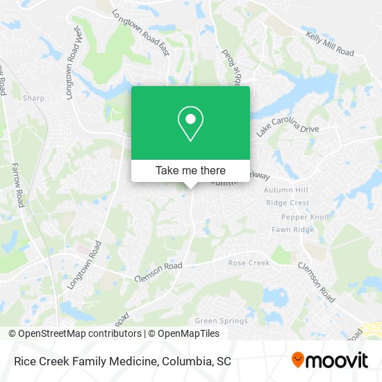 Rice Creek Family Medicine map