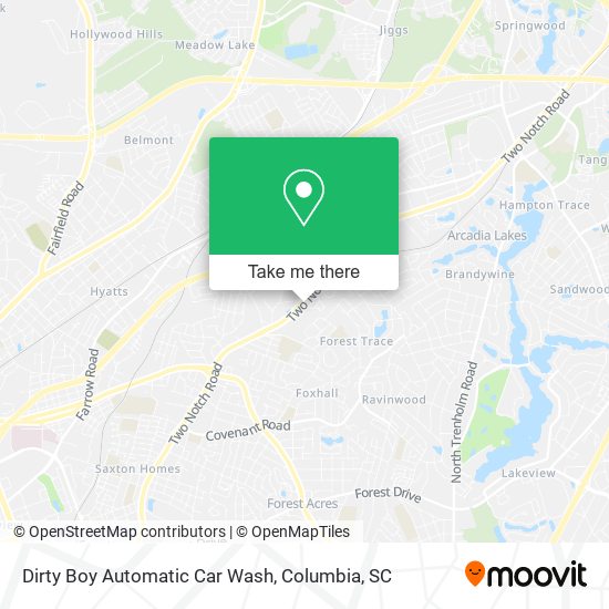 Dirty Boy Automatic Car Wash map