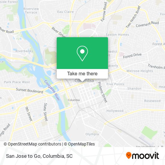 San Jose to Go map