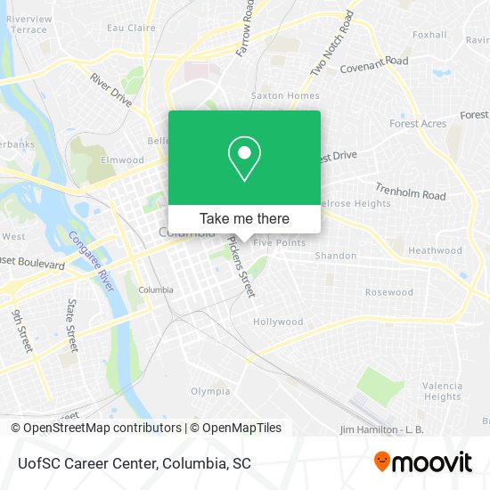 UofSC Career Center map