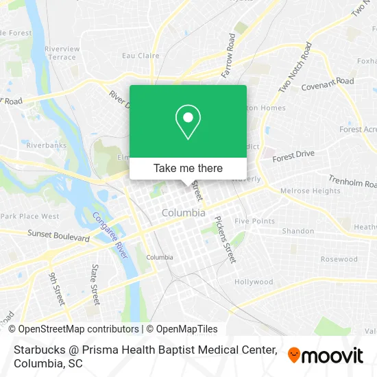 Starbucks @ Prisma Health Baptist Medical Center map