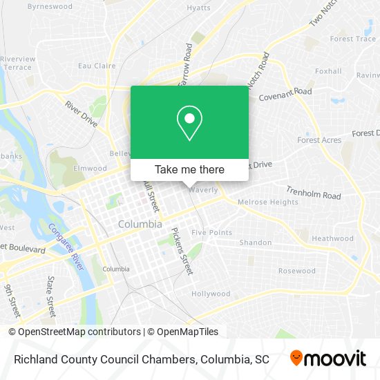 Richland County Council Chambers map