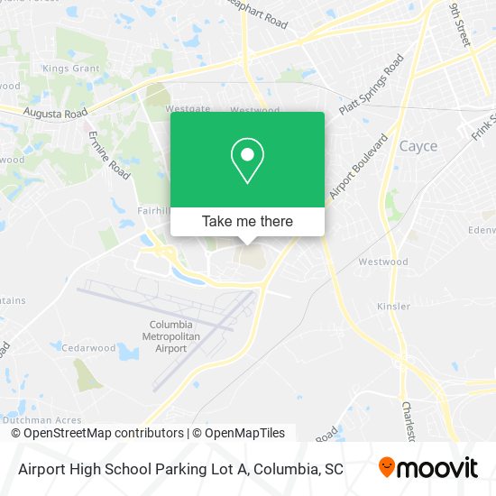 Airport High School Parking Lot A map