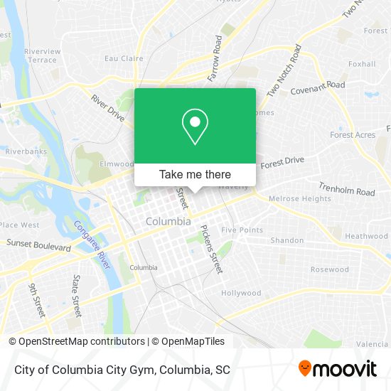 Mapa de City of Columbia City Gym