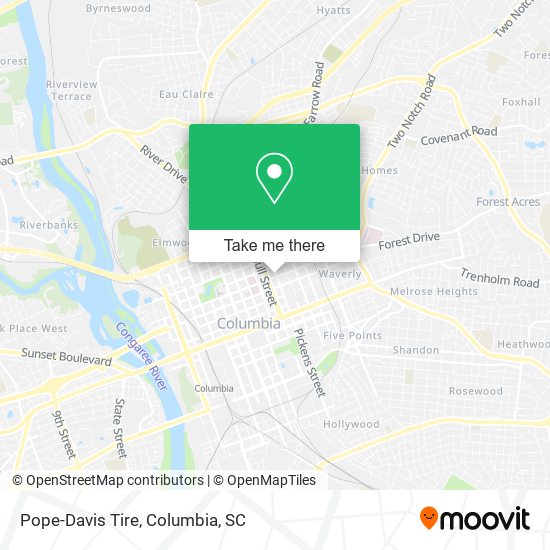 Pope-Davis Tire map