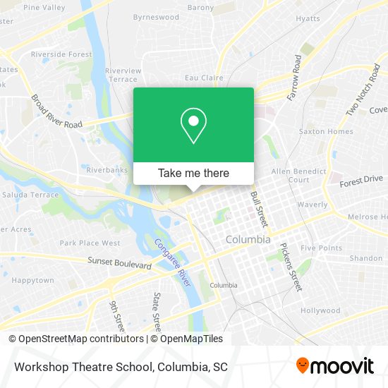 Workshop Theatre School map