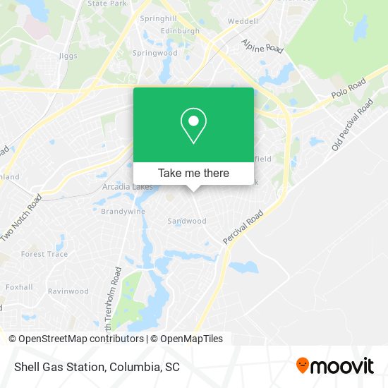 Shell Gas Station map