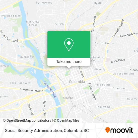 Social Security Administration map