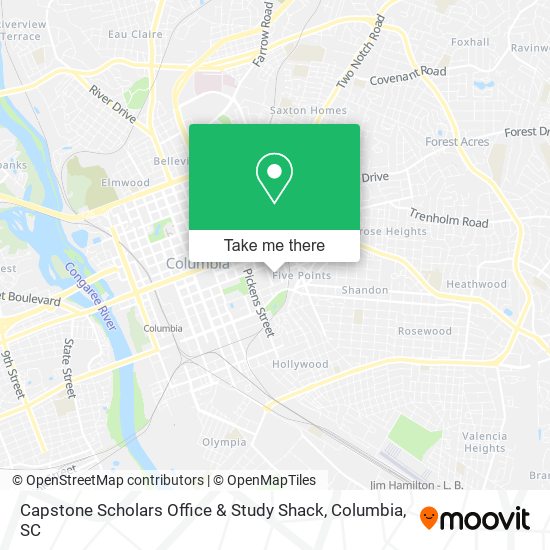 Capstone Scholars Office & Study Shack map