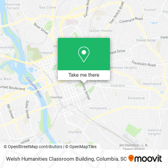 Welsh Humanities Classroom Building map